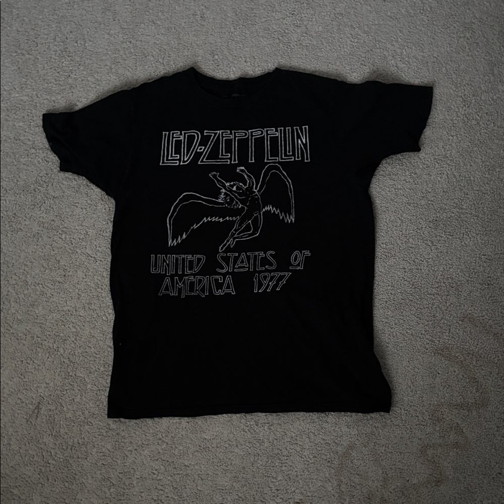 Led Zeppelin Black Short Sleeve Tee